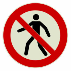 verboden voor voetgangers