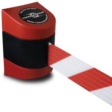 wandcassette rood wit afzetlint
