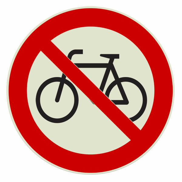 verboden voor fietsen