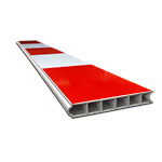 Rode kunststof barrier 120 (120x40x80cm)