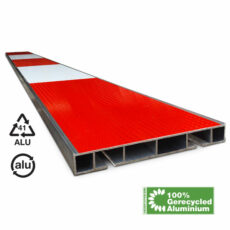 plank van gerecycled aluminium