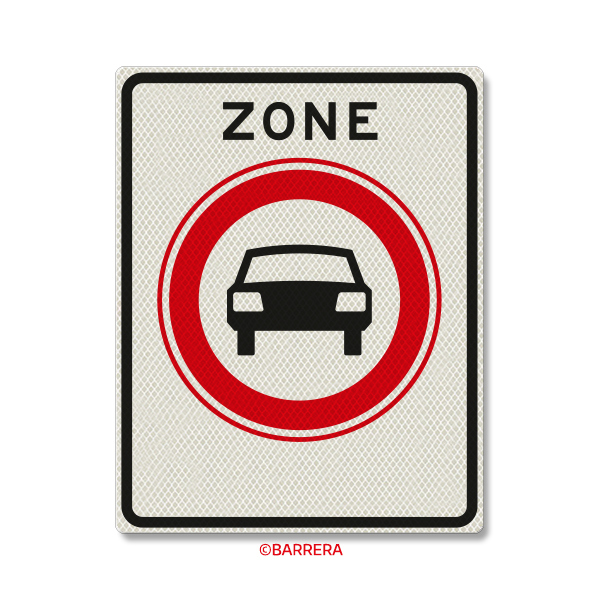Zone gesloten voor motorvoertuigen