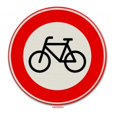 verboden voor fietsen