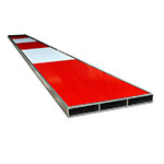 Rode kunststof barrier 100 (100x40x55cm)