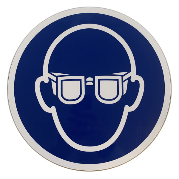 whisky Bloedbad inhalen Veiligheidsbril verplicht M004, pictogram conform ISO 7010