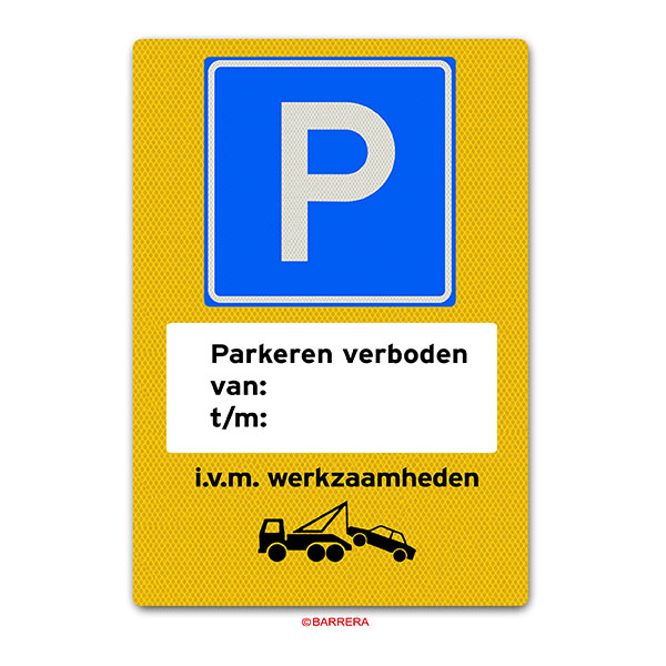 Niet parkeren