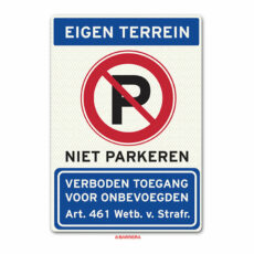 niet parkeren