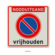 nooduitgang vrijhouden