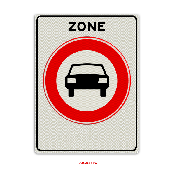 Zone gesloten voor motorvoertuigen