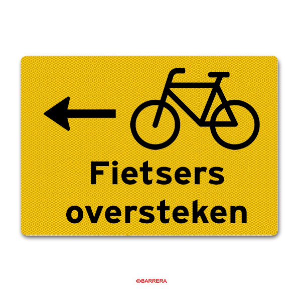 fietser oversteken links