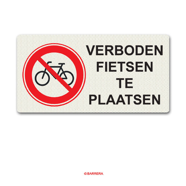 Verboden fietsen te plaatsen