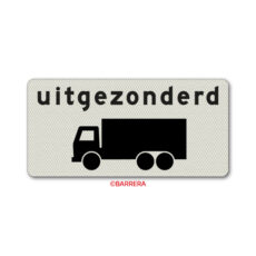 Uitgezonderd vrachtverkeer