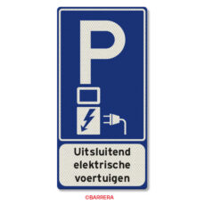 Parkeren uitsluitend voor elektrische voertuigen