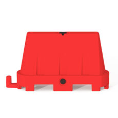 Stapelbare kunststof roadbarrier (100x40x60cm) - rood