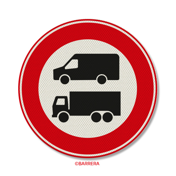 Gesloten voor bedrijfsbussen en vrachtauto's
