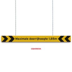 Hoogtebegrenzer geel zwart