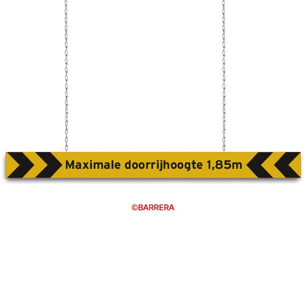 Hoogtebegrenzer geel zwart