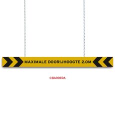 hoogtebegrenzer geel zwart