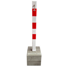 afzetpaal met betonpoer
