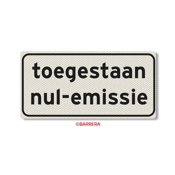 Toegestaan nul-emissie