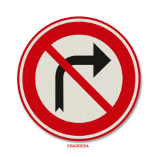 Rechts afslaan verboden