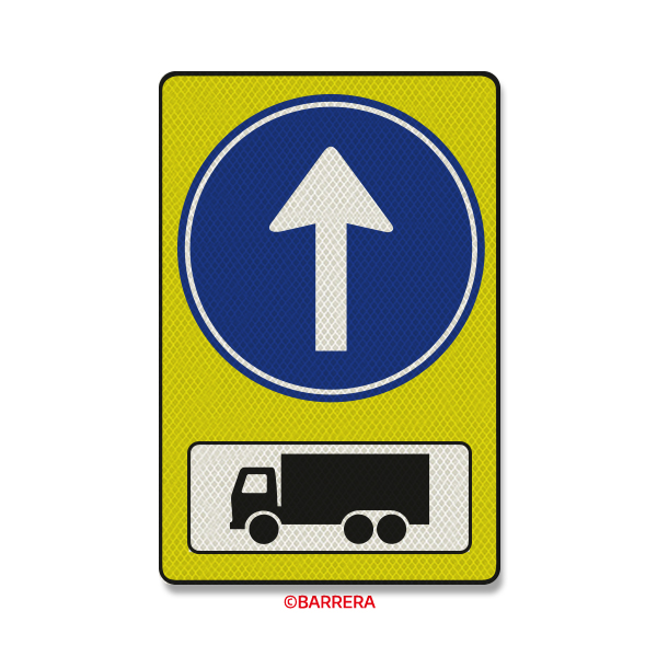 Vrachtverkeer verplicht rechtdoor
