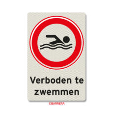 verboden te zwemmen