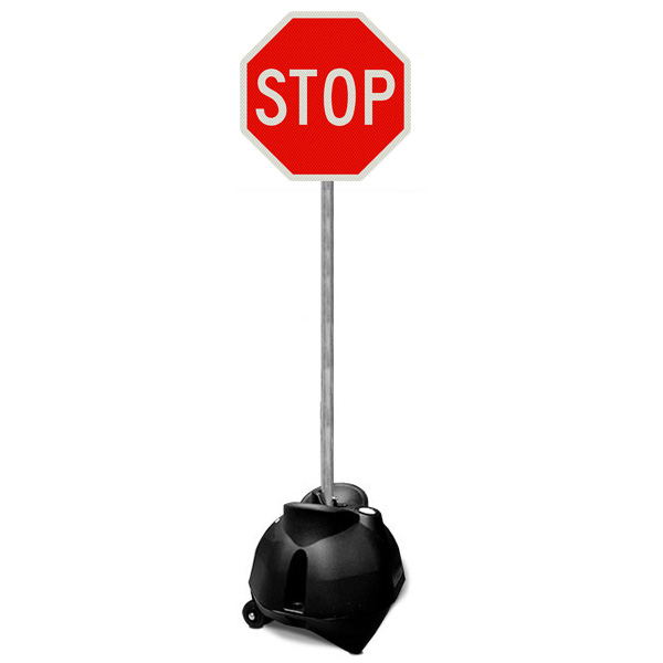 mobiel verkeerbord STOP